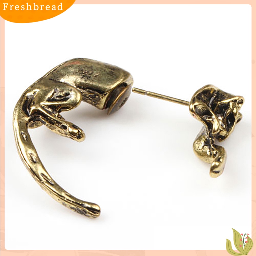 &lt; Freshbread &gt; 1pc Ear Stud Desain Bentuk Rubah Hias Alloy Anting Tusuk Wanita Untuk Pesta Ulang Tahun