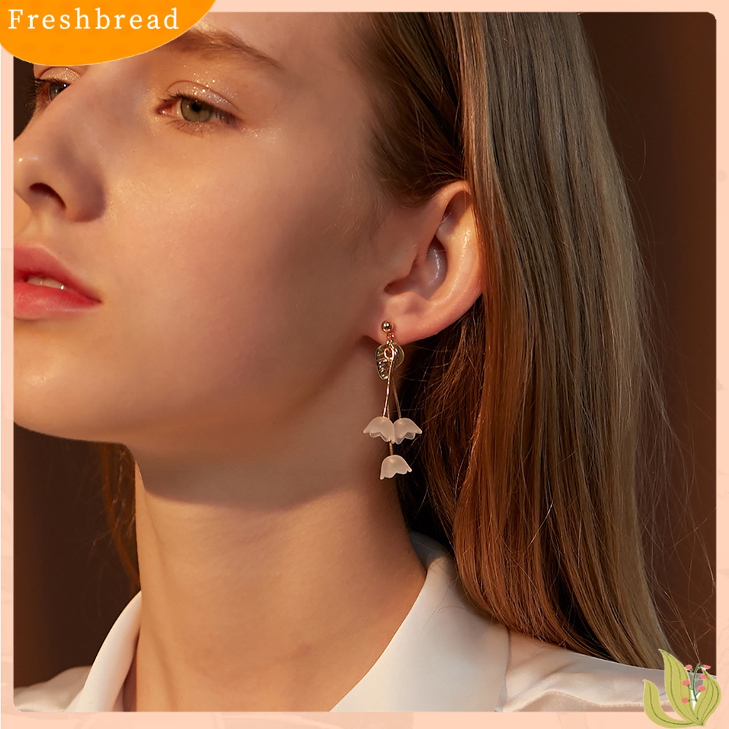 &lt; Freshbread &gt; 1pasang Anting Kait Peri Kristal Imitasi Bunga Liontin Rumbai Menjuntai Hypoallergenic Hiasan Telinga Berbagai Gaya Buatan Tangan Perempuan Pernikahan Anting-Anting Aksesoris Pakaian