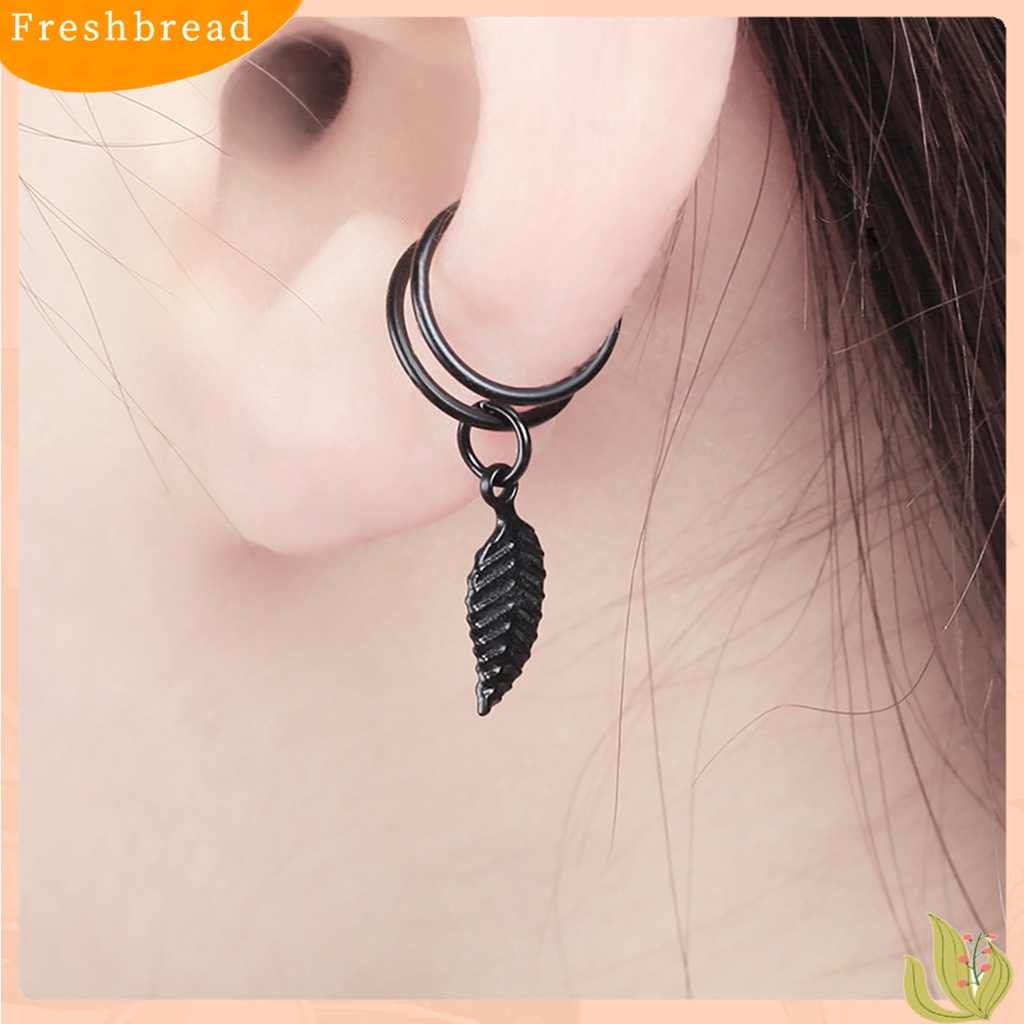 &lt; Freshbread &gt; Anting Gaya Hollow-Out Bentuk U Bahan Metal Tanpa Tindik Stud Earring Untuk Ulang Tahun