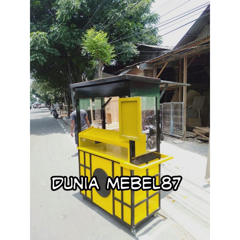 Gerobak Kayu Jati Belanda Murah Gerobak Jualan Booth Kekinian