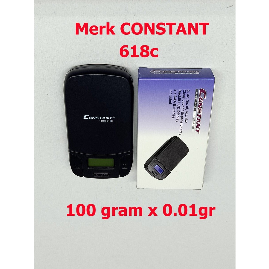 Timbangan Emas 100gram 0.01gr Constant Digital Pocket Scale 14192-618C