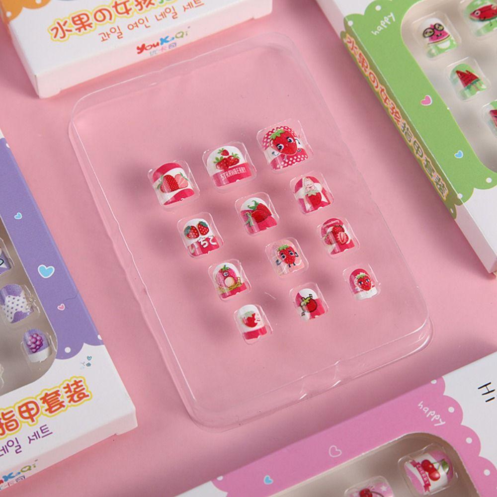 Needway Nail Art Decal Hiasan Kuku Candy Color Manicure Tools Tekan Pada Kuku Manicure Ornamen Kuku Palsu