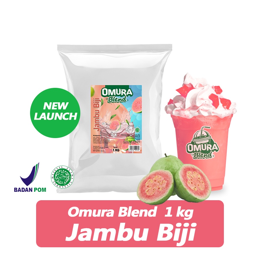 

[Ready-Stock] OMURA Powder Bubuk Minuman Rasa Jambu Biji Powder Drink 1 Kg Omura Blend