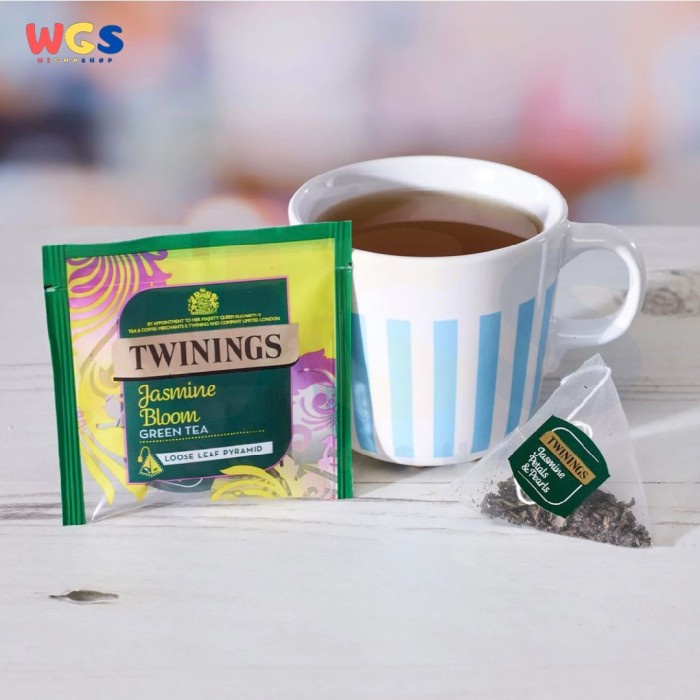 Twinings Jasmine Bloom Green Tea Loose Leaf 20 Pyramids Tea Bags