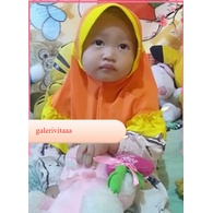 Hijab Bayi Murah / Hijab Bayi 1 Tahun / Hijab Serut Bayi Model Serut