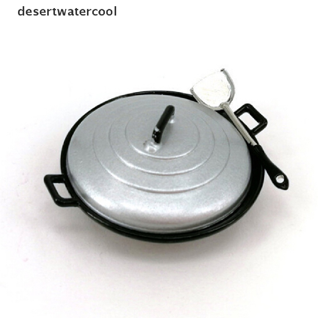 Deid 3Pcs/set1: 12rumah Boneka Miniatur Dapur Wajan Panci Penutup pancake turner Mainan Martijn