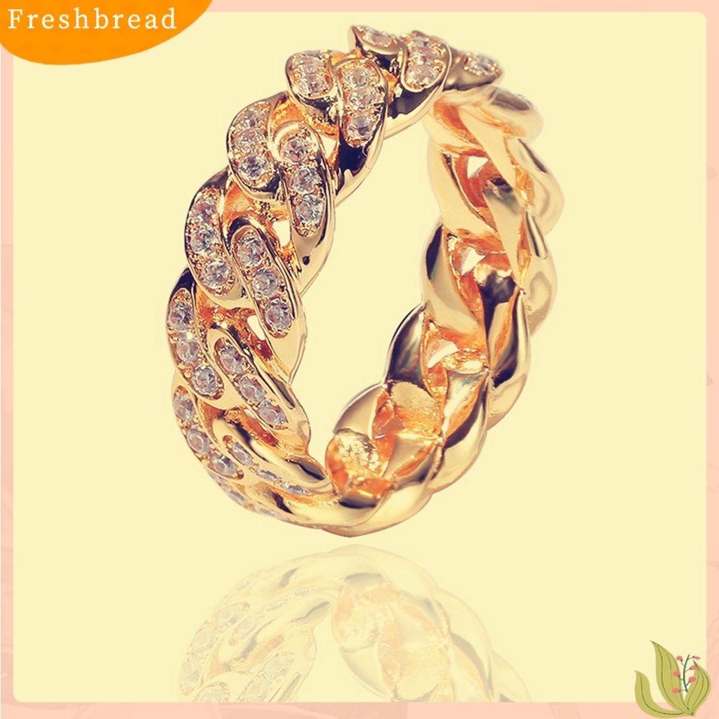 {In Stock} Fashion Memutar Cincin Kreatif Perhiasan Cincin Cubic Zirconia Alloy Finger Ring Untuk Hadiah