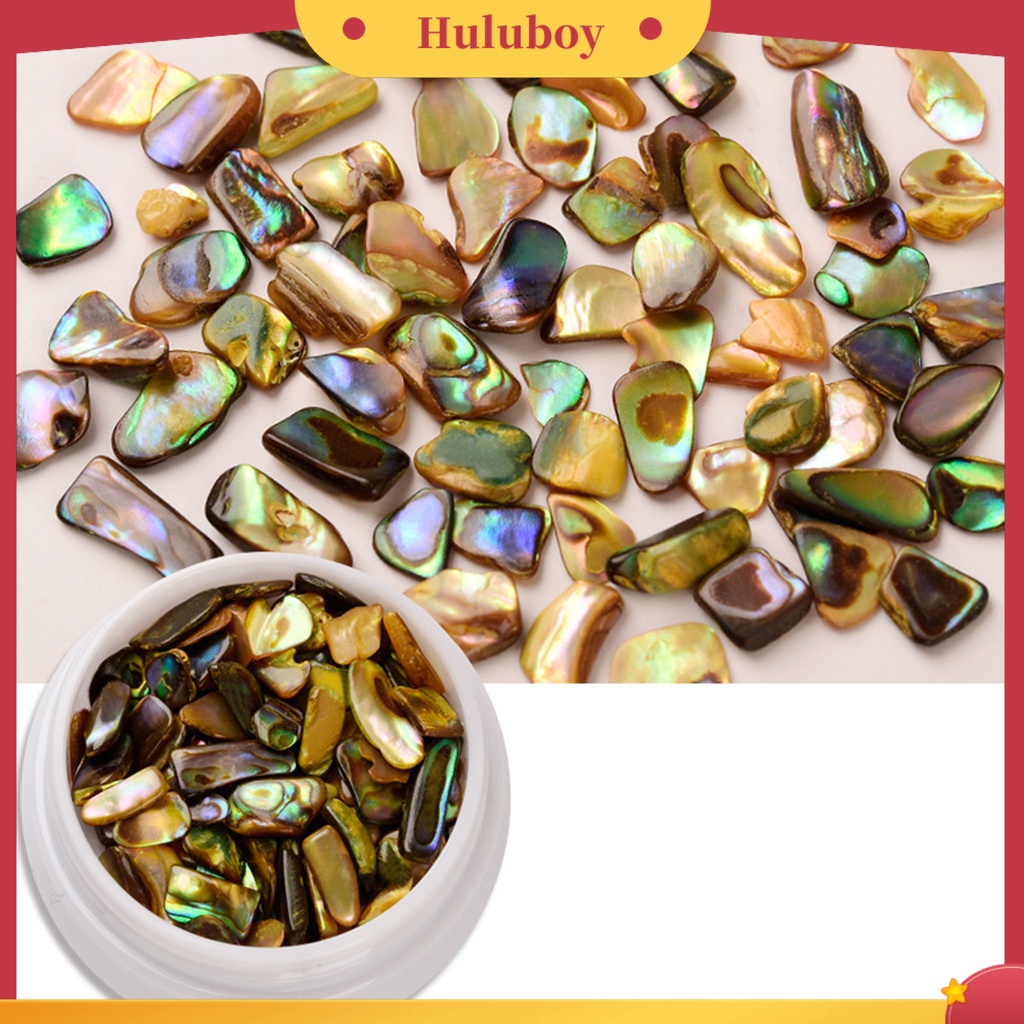 {In Stock} Shell Dekorasi Kuku Warna-Warni Alami Abalone Shell Tipis Irisan 3D Nail Art Pesona Manicure Craft Ornamen Perlengkapan Kuku