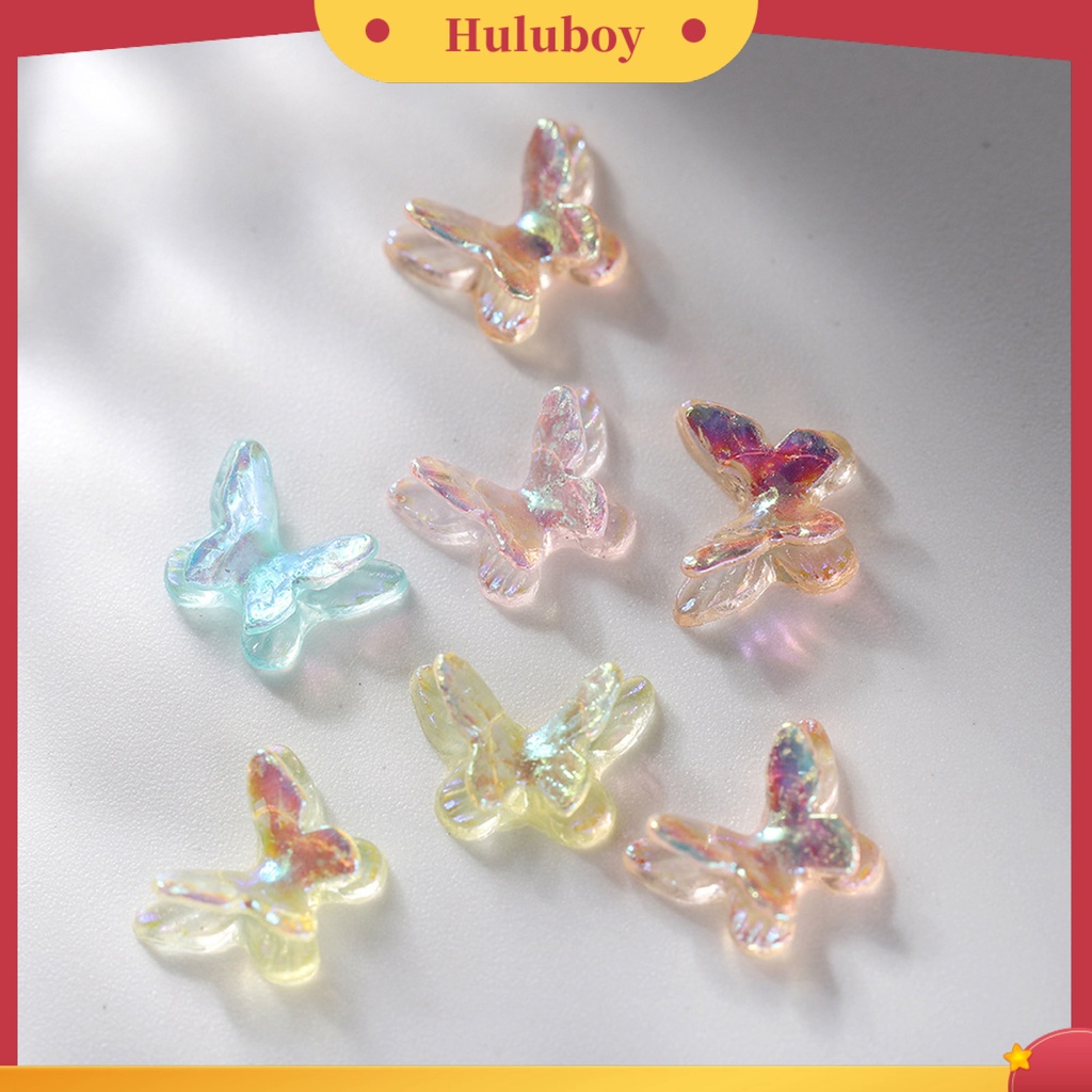 {In Stock} 1tas Dekorasi Kuku Kupu-Kupu Bentuk Indah Warna Vibrant Realistis Mempesona Efek Visual Tidak Luntur 3D Butterfly Nail Art Ornamen Manicure Jewelry Perlengkapan Kuku