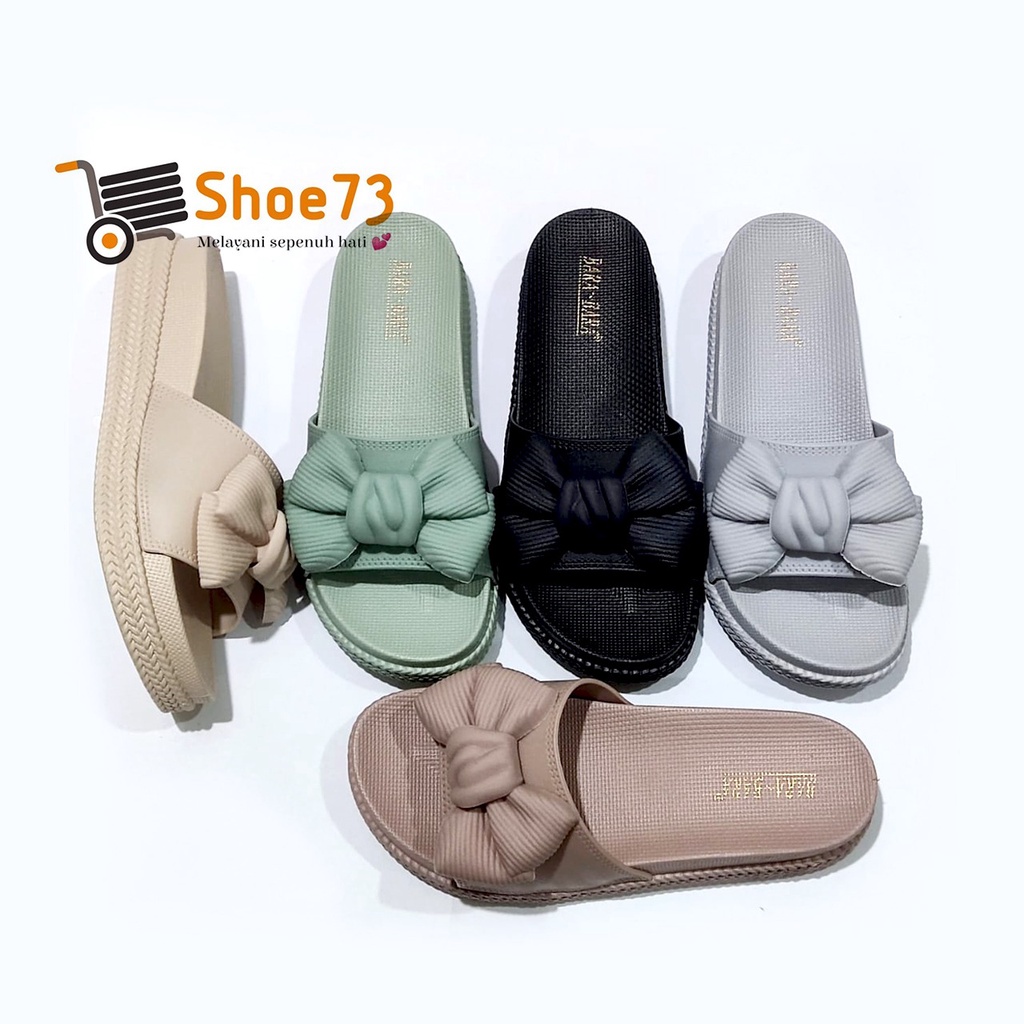 BARA BARA JSL 895 B-21BW NEW SIZE 36-40 ORIGINAL l Sandal selop jelly wanita l Sendal kokop cewek impor