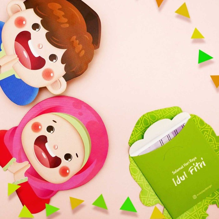 

Amplop Idul Fitri/Amplop Lebaran Lucu Karakter isi 5 pcs free sticker - boy