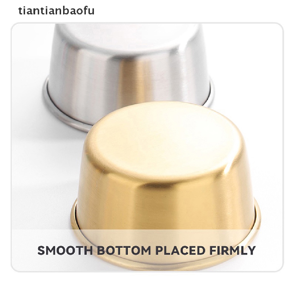 [tiantianbaofu] Piring Bumbu Stainless Steel Bulat Hot Pot Dipping Bowl Wadah Saus Makanan Butik