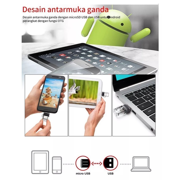 FLASHDISK SANDISK DUAL DRIVE OTG USB 3.0 SDDD3 32GB ORIGINAL RESMI