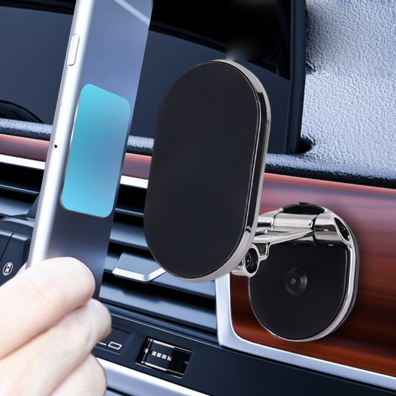 Universal Hitam Perak Multi Fungsi Perekat Mobil Style Phone Holder/Atraksi Magnet GPS Navigasi Berdiri Aksesoris Interior Otomatis