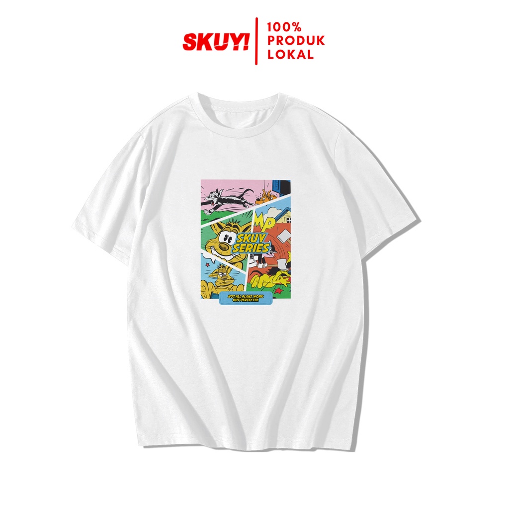 Skuy Kaos Dewasa Putih Unisex | Skuy Series SKY194