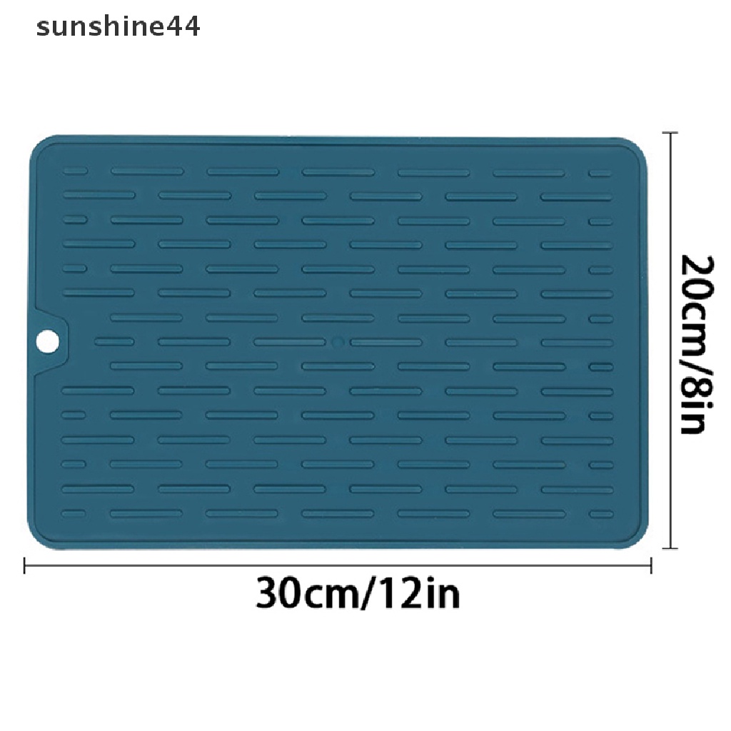 Sunshine Silicone Drainer Mat Anti Slip Tray Peralatan Makan Cushion Organizer Protection Mat ID