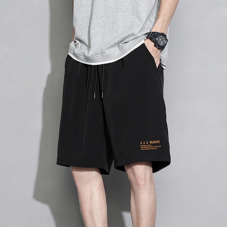 Celana Pendek Pria Sport Casual Olahraga Versi Longgar Elastisitas Cepat Kering Fashion Shorts K5161A