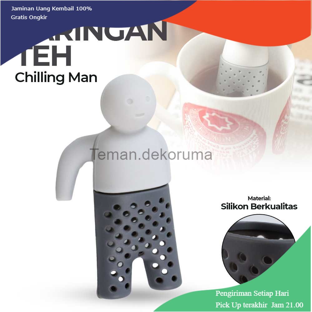 TD - DPR Saringan Teh Tea Filter Infuser Filter Strainer Chilling Man - MR03