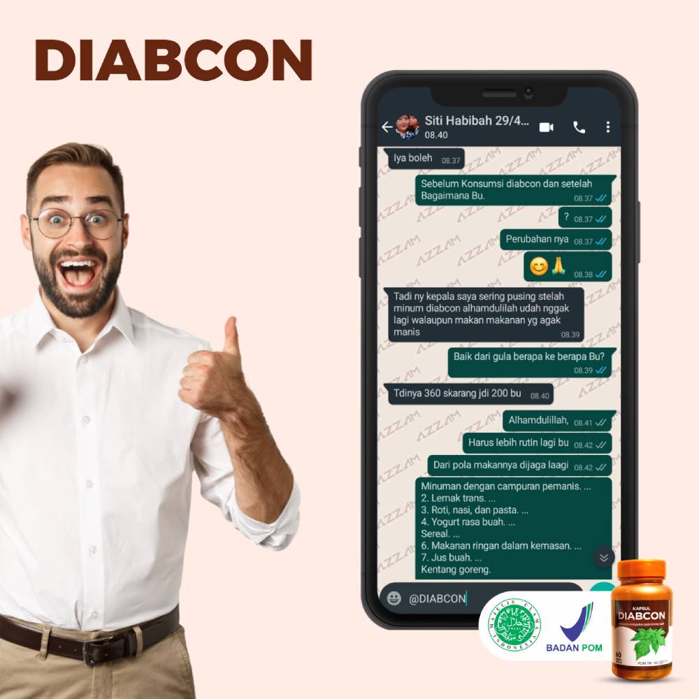 ORIGINAL Kapsul Diabcon Obat Gula Darah Tinggi, Atasi Diabetes Kencing Manis Terbaik