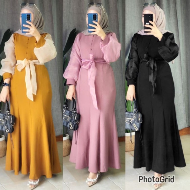DEA GAMIS CRINKLE MIX ORGANZA PREMIUM LD 110 // GAMIS DEA // GAMIS MIX ORGANZA // GAMIS POLOS CRINKL