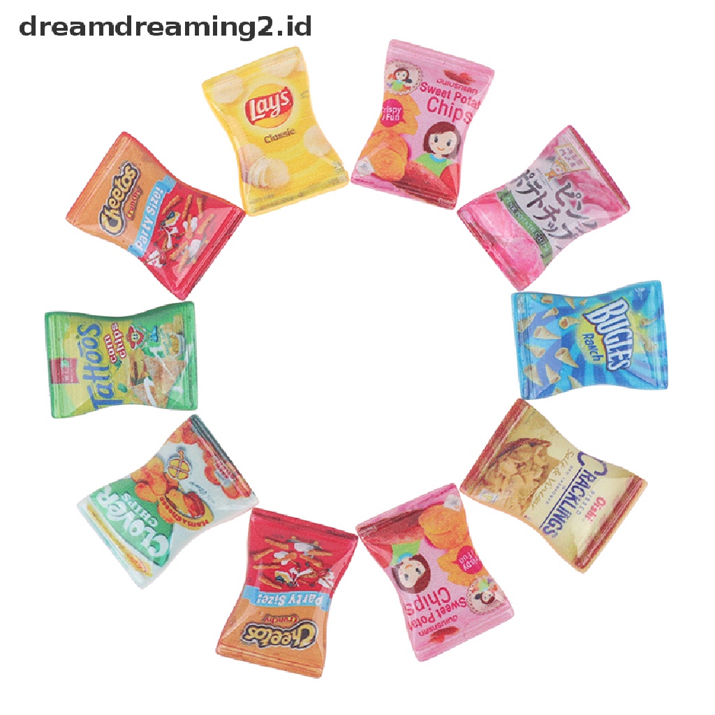 (hot) 10pcs 1: 12 1: 6rumah Boneka Miniatur Simulasi Permen Boneka Aksesoris Dapur//