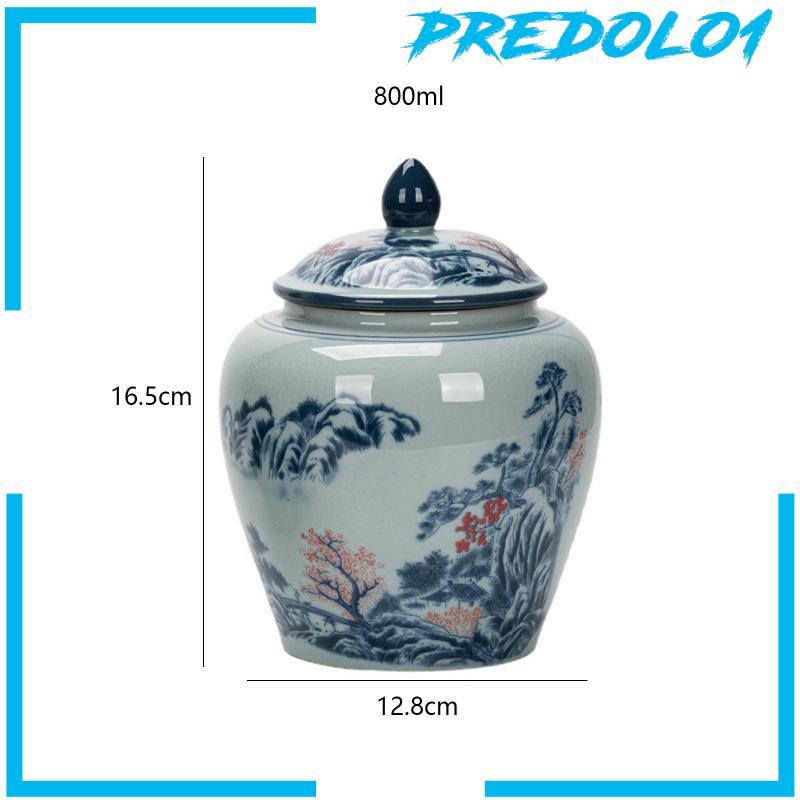 [Predolo1] Vas Guci Porcelain Hias Centerpiece Ginger Jar Chinese Classic Elegant