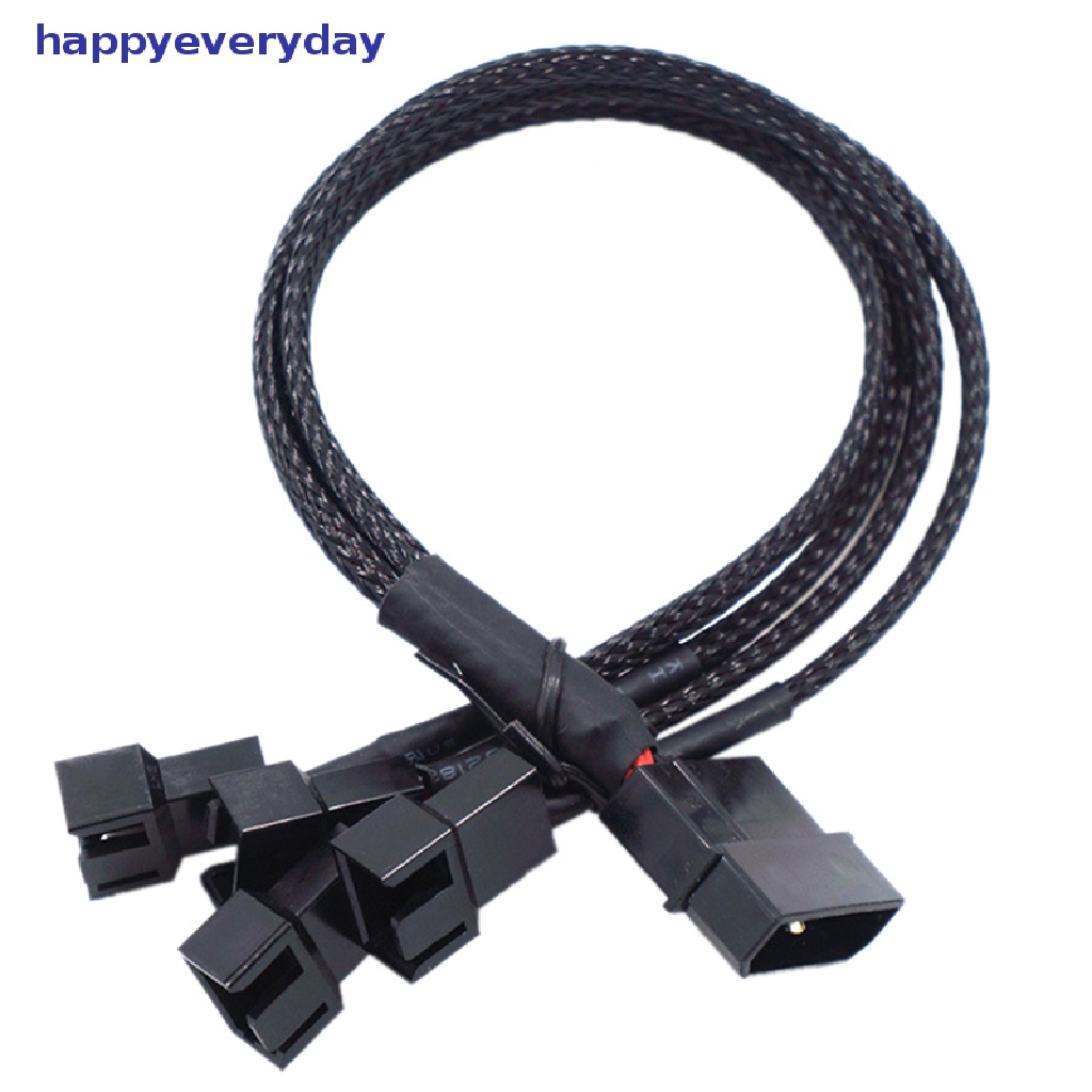 [happy] Kabel Adaptor Power Fan Splitter Tembaga Molex 4arah 3Pin/4Pin 12V [ID]