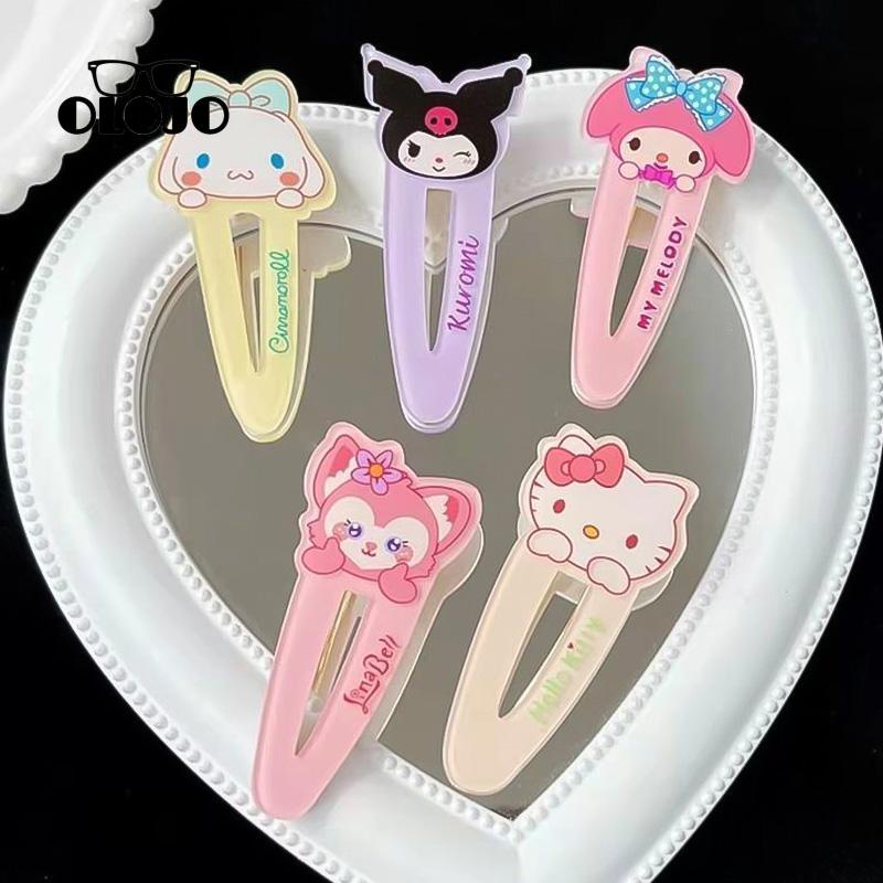 【COD】Duckbill Clip Cute Melody Kuromi Jepit Rambut Poni Klip Samping Kartun Hair Clip