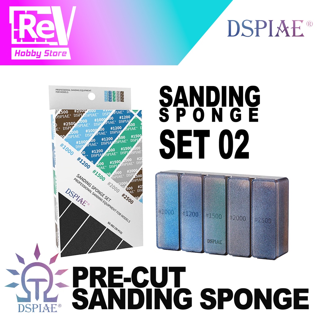 DSPIAE SANDING SPONGE SET 2 AMPLAS GUNDAM