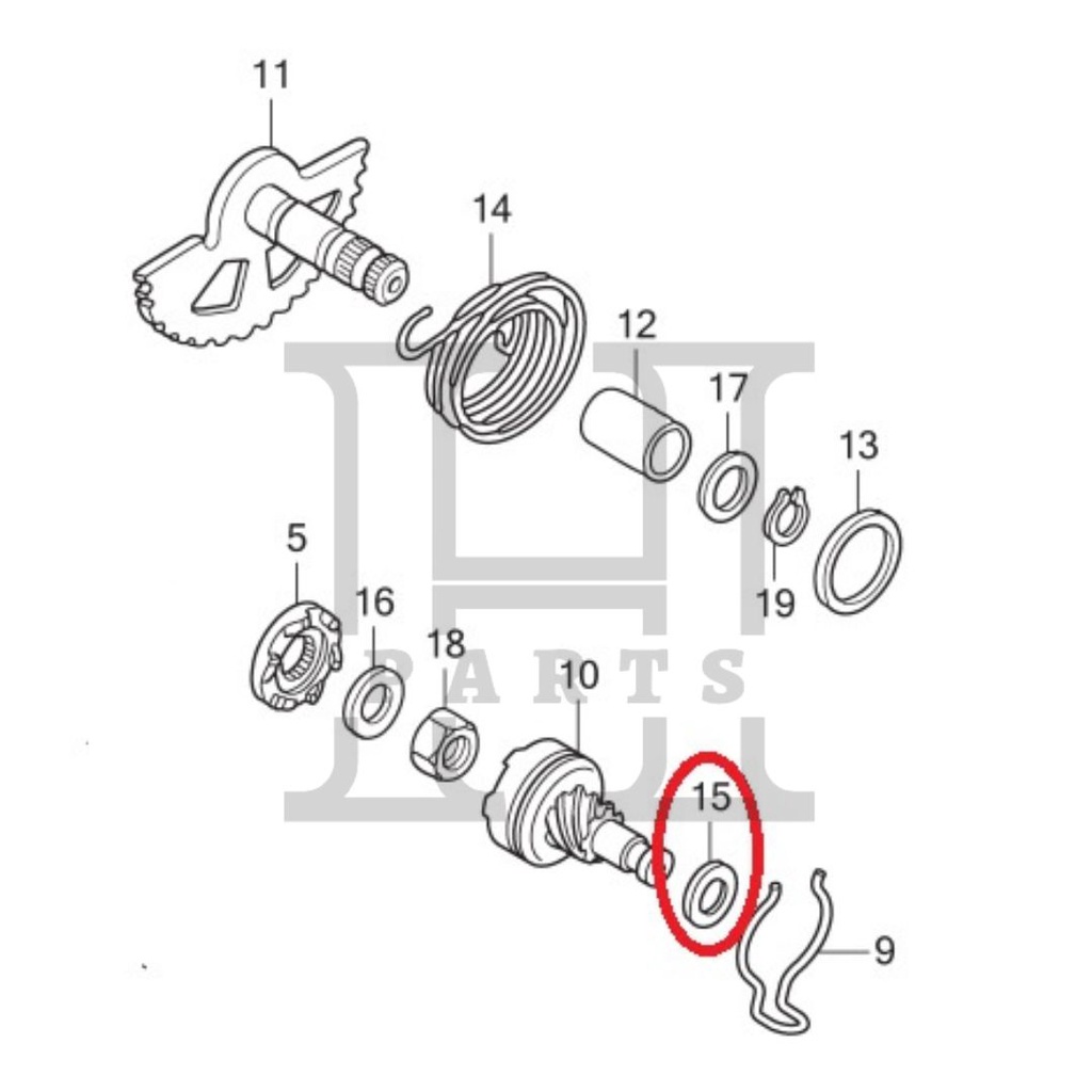 RING PENGHANTAR SLAHAN WASHER THRUST 10MM VARIO 110 125 150 BEAT SCOOPY SPACY FI 90412-KZL-840 ASLI ORIGINAL AHM HGP HONDA