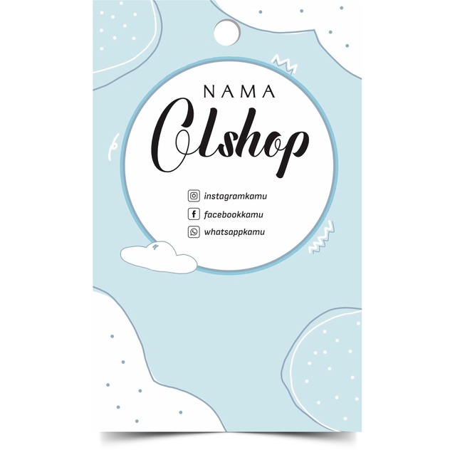 40 Desain Hangtag Olshop CorelDraw v24