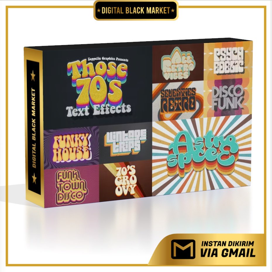70s Retro Text Effects