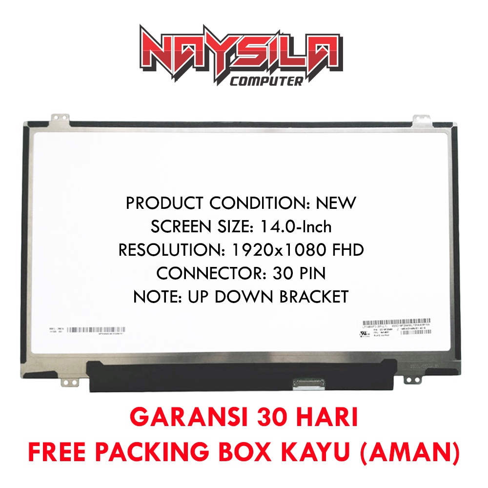 LCD LED 14.0 SLIM 30PIN UP DOWN BRACKET FHD (1920x1080)