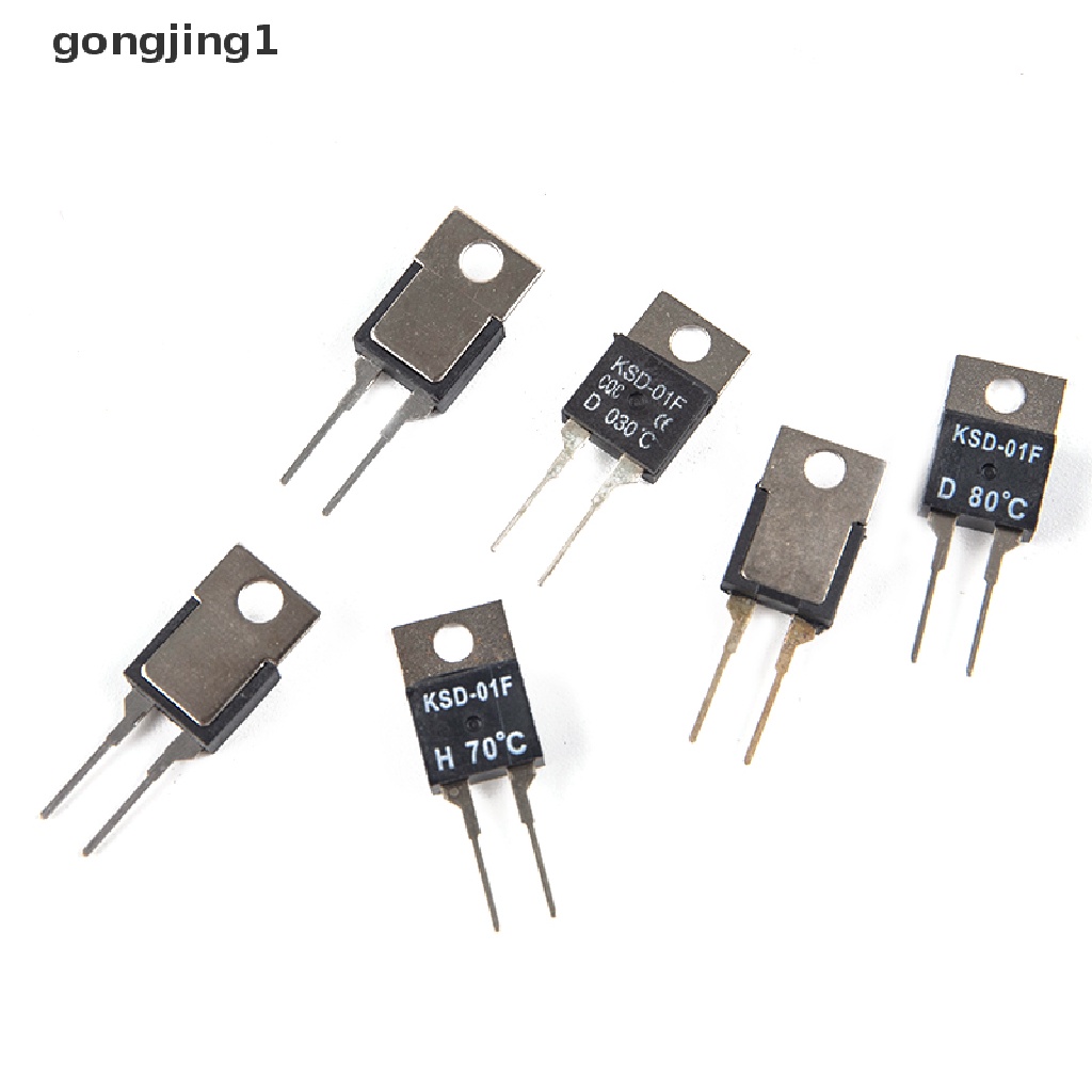 Ggg 20-80℃ Nc Biasa Tertutup NO Normal Open Thermal Switch Termostat Sensor Suhu KSD-01F JUC-31F ID