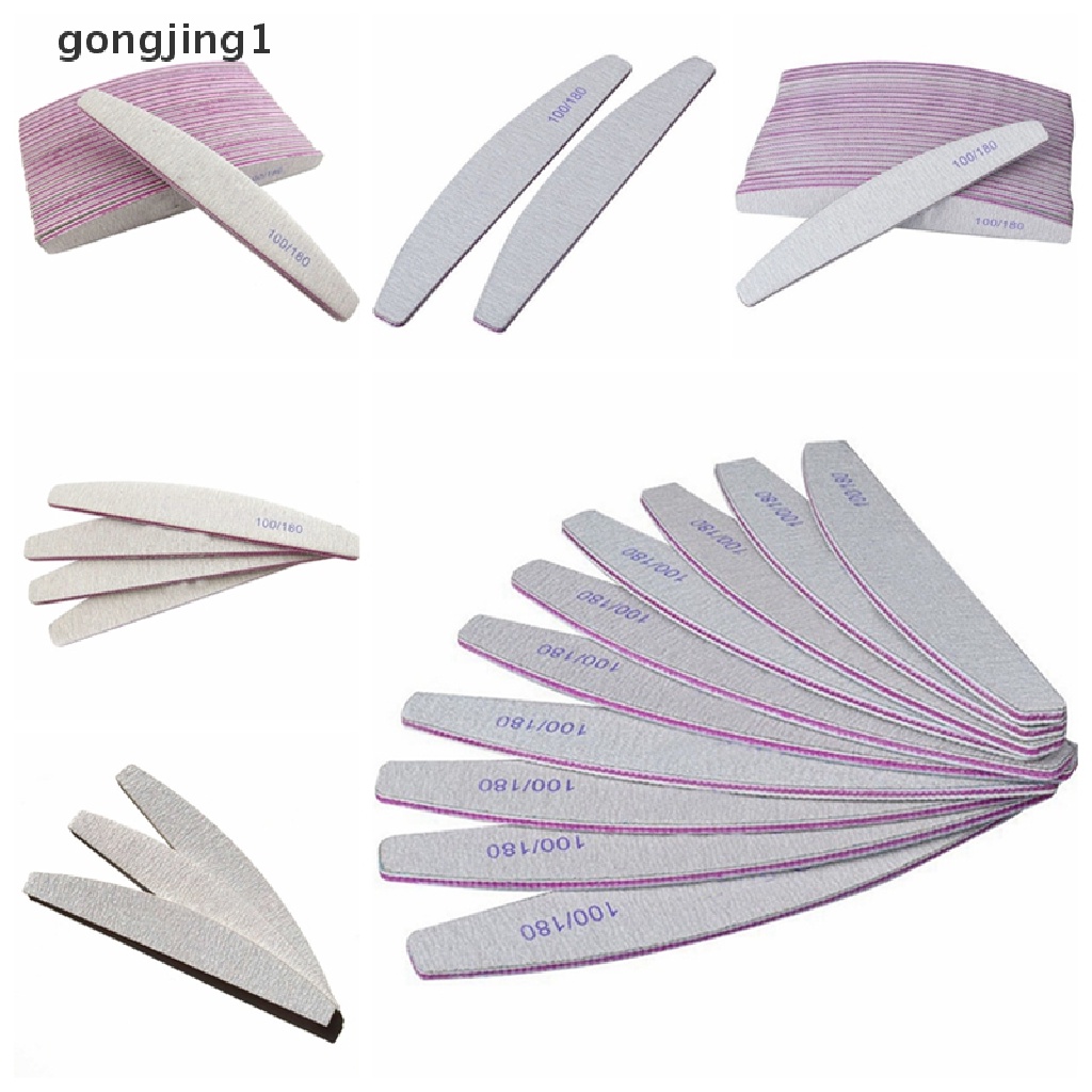 Ggg 1/5PCS Nail Art Sanding Files Blok Buffer Manicure Pedicure Alat UV Gel ID