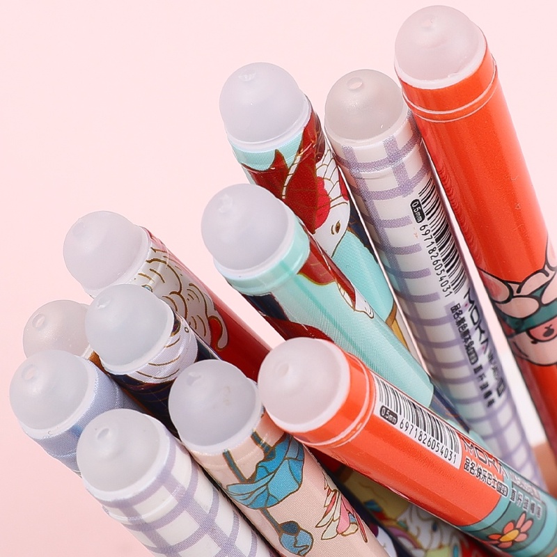 0.5mm Tinta Hitam Kreatif Dihapus Pena Netral/Kartun Lucu Pena Tanda Tangan/Ujian Siswa Kantor Anak Alat Tulis