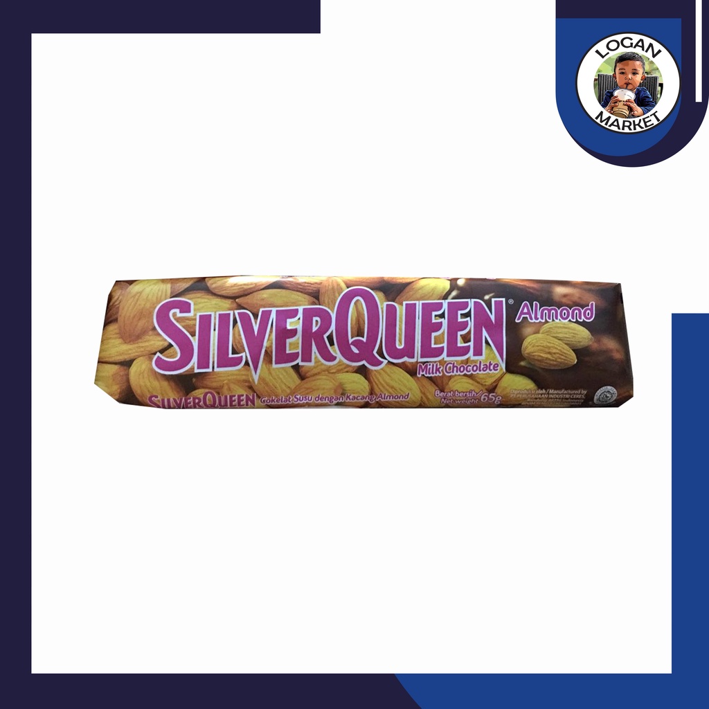 Silverqueen Silver Queen Almond 58gram 58 gram (ex 62gram 62 gram)