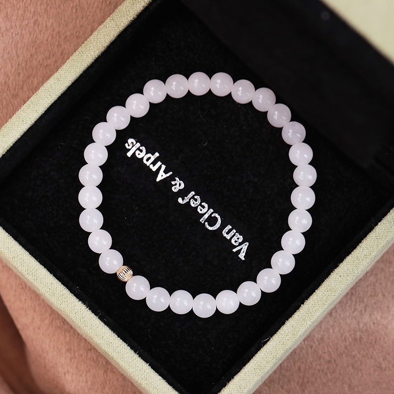 2022 Gelang Tangan Manik-Manik Batu Giok Hetian Imitasi Untuk Wanita Hello Girl