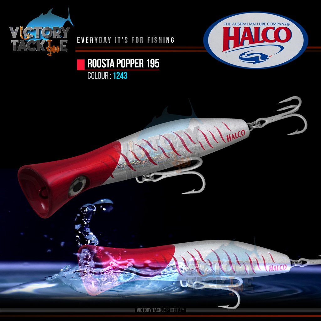 Umpan Pancing HALCO ROOSTA POPPER 195 HAYMAKER 117 GRAM