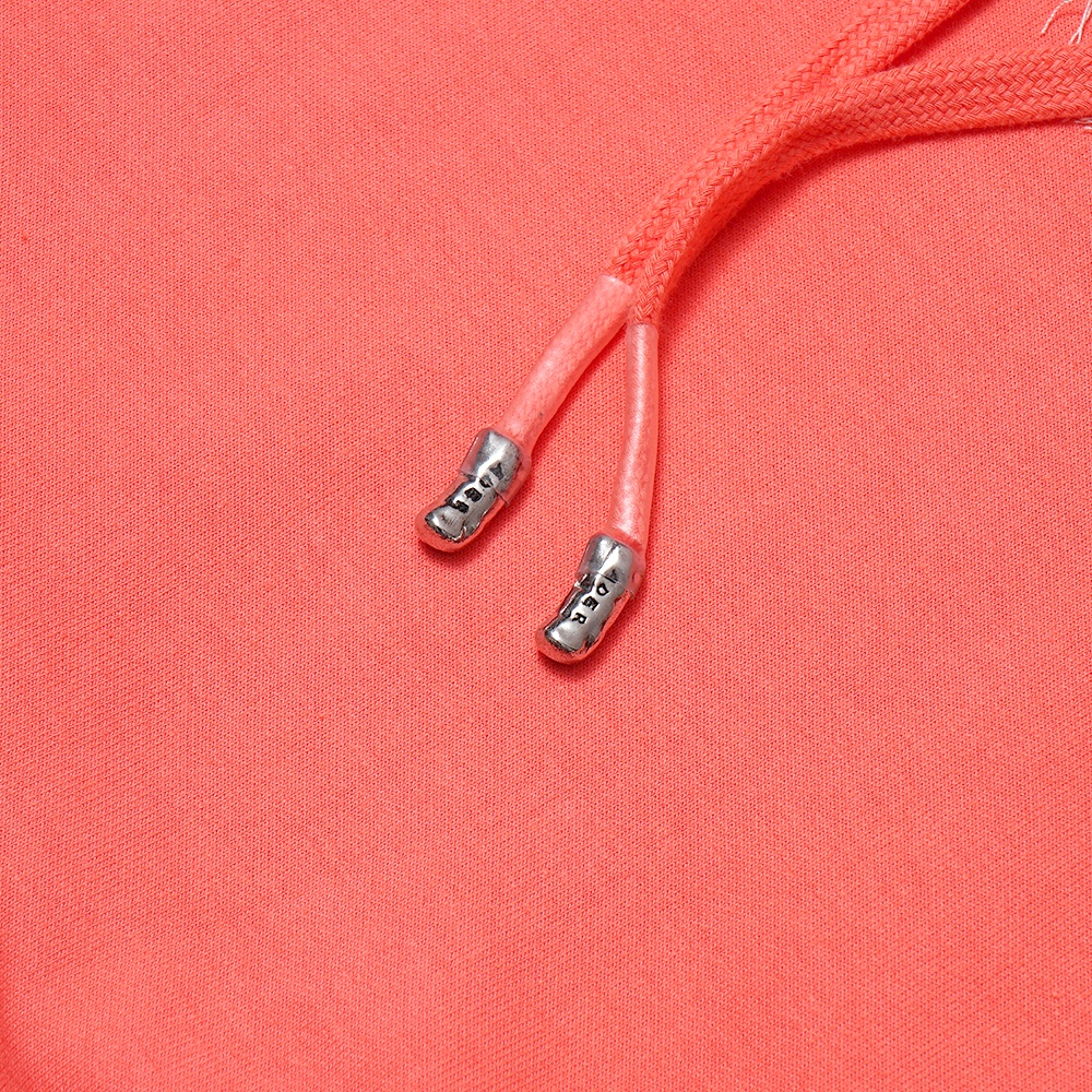 Ader Error Logo-Embellished Hoodie Coral Red