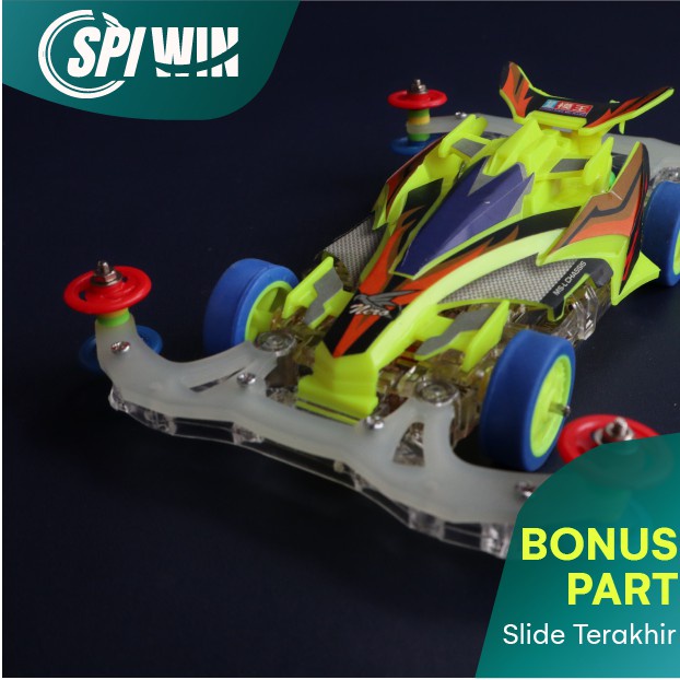 TAMIYA AODA MINI 4WD NERO KUNING  TRASNPARAN CLEAR SPEED TENGAH