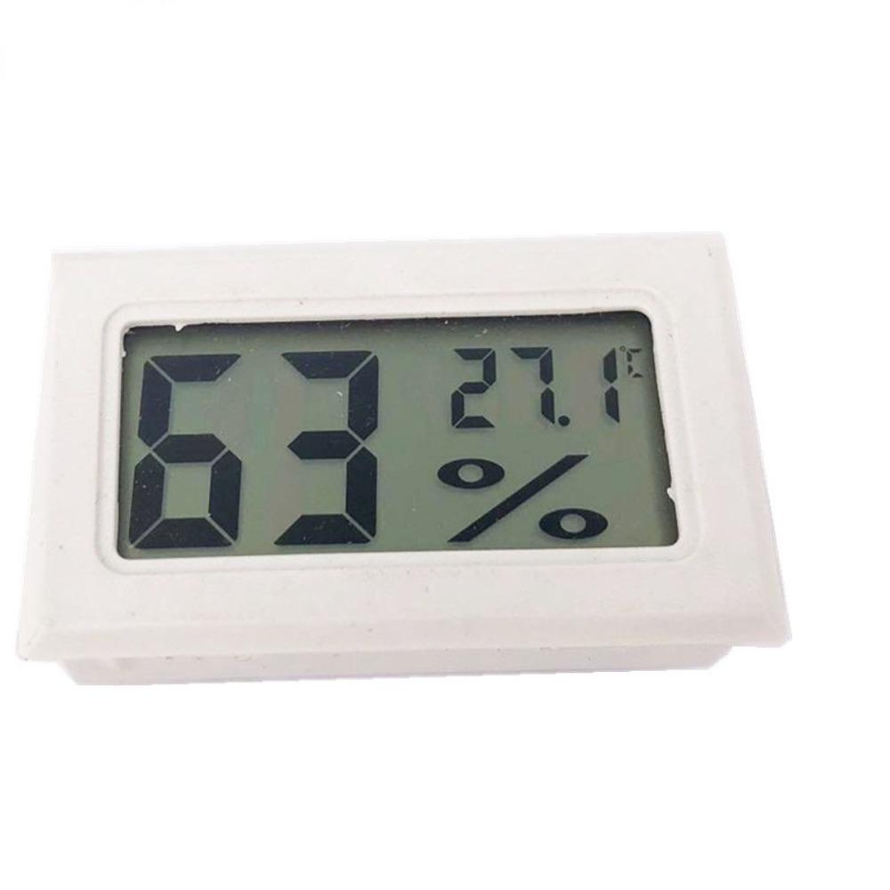 Lanfy Sensor Suhu Tertanam Nyaman Digital Thermometer Hygrometer LCD Thermo Meter Hygrometer