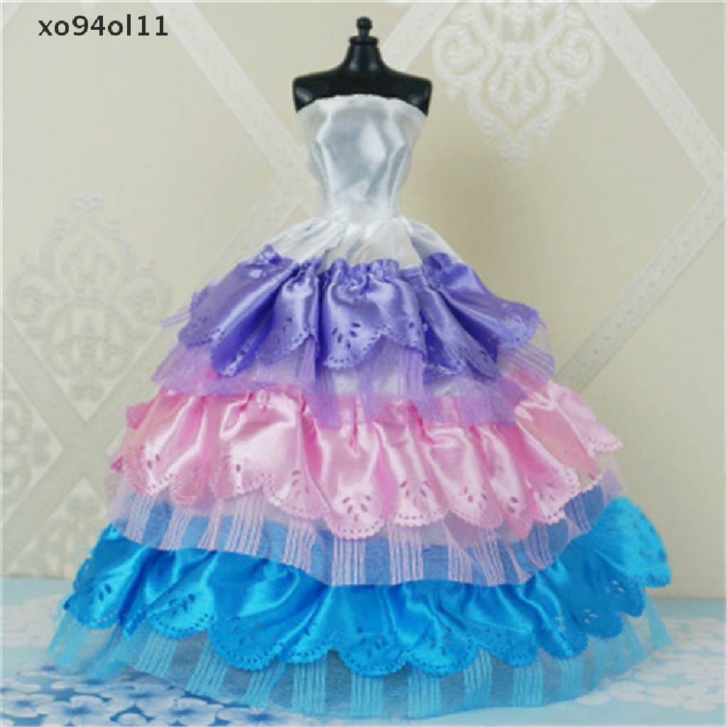 Xo Gaun Pesta Pernikahan Princess Handmade Pakaian Gown Untuk Hadiah Boneka OL