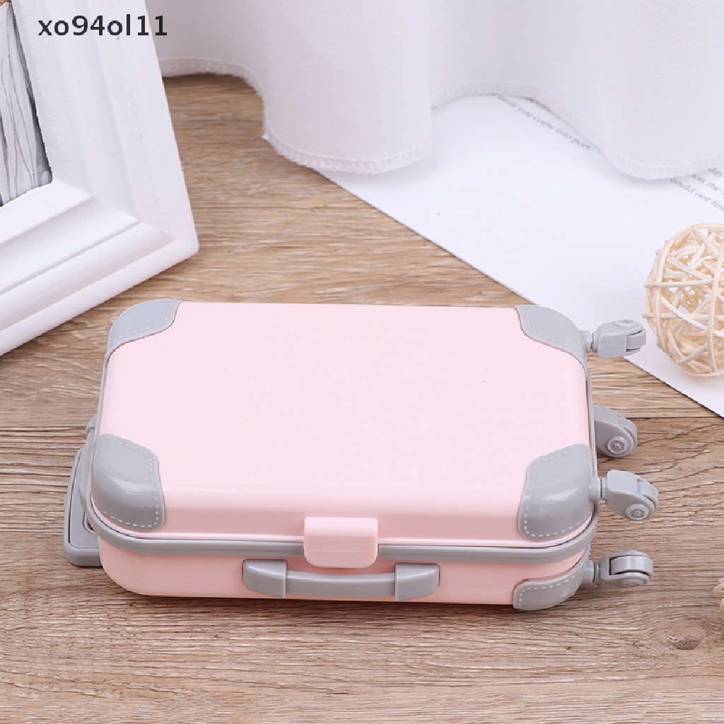 Xo Aksesoris Boneka Kereta Travel Plastik Mini Koper Plastik Luggage OL