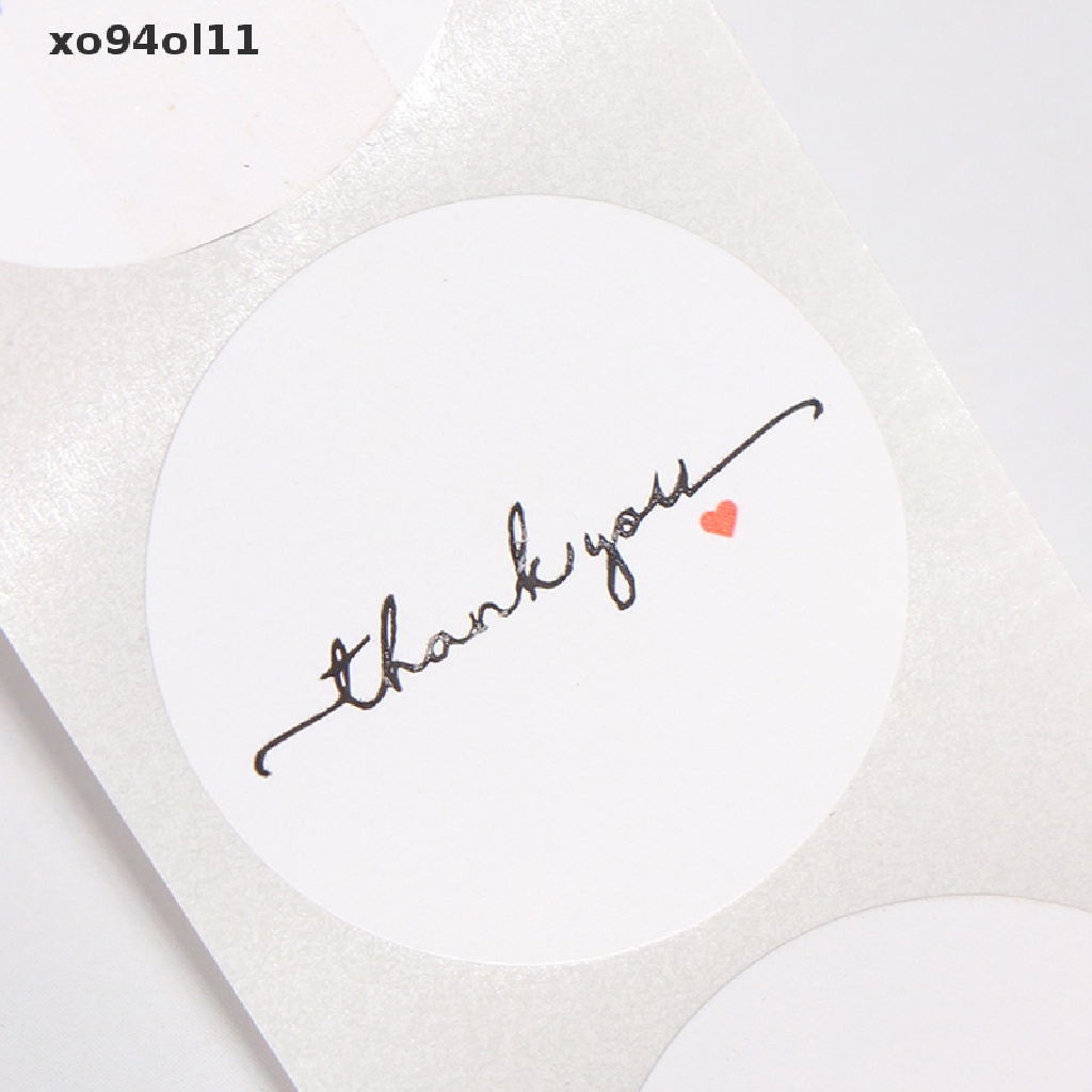 Xo 500pcs/roll label Kertas Putih Bulat er thank you er scrapbook 1inch OL