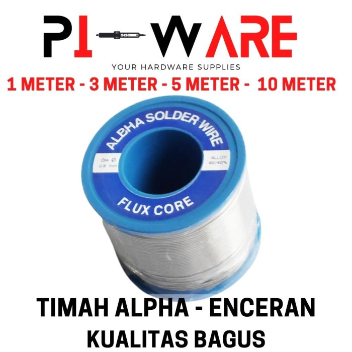 ALPHA Timah Solder Tin Kualitas Bagus Enceran Per Roll Kecil