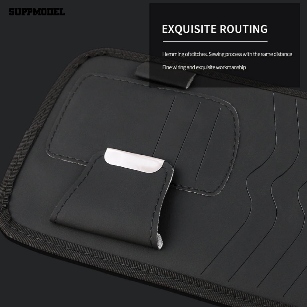 Suppmodel Portable CD Organizer Untuk Interior Mobil Kendaraan Pelindung Matahari Penyimpanan CD DVD Lengan Firm