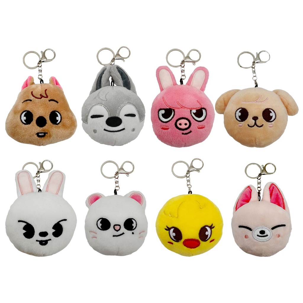 Kpop Stray Kids Skzoo Plush Dolls Serigala Chan Jiniret Puppym Bbokari Boneka Mainan Idola Gantungan Kunci Aksesoris Untuk Fans Collection