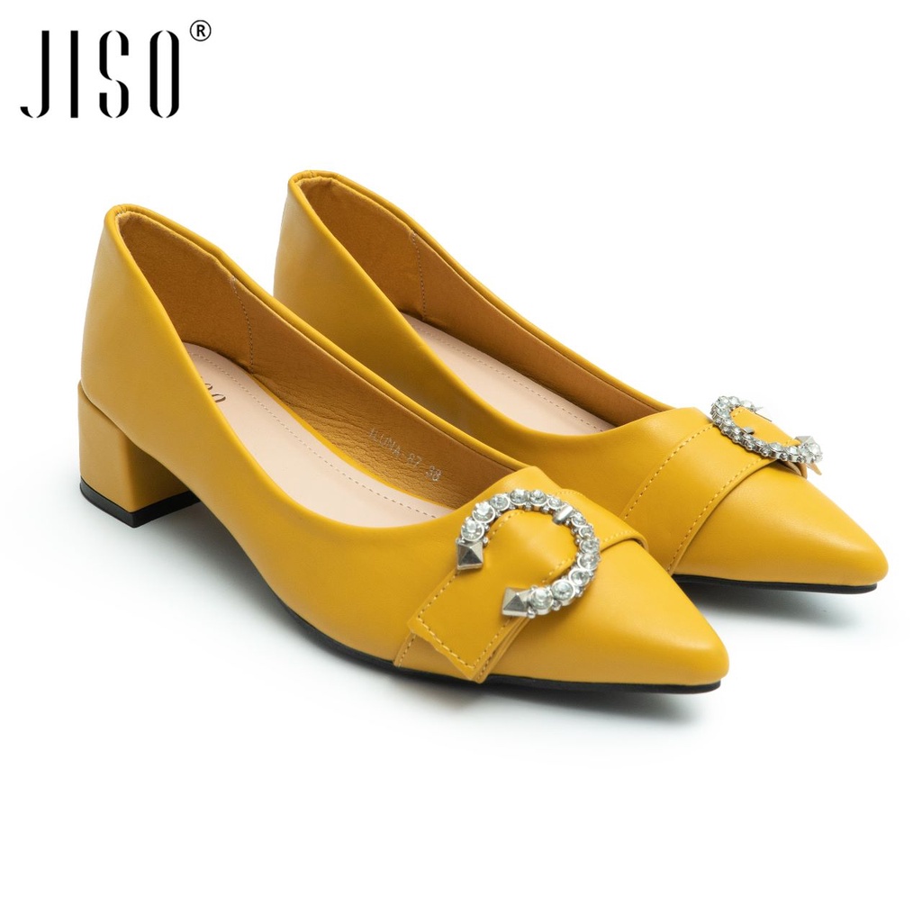 JISO RYONA ILUNA-87 Sepatu Kerja Wanita Heels Chunky 4cm Import