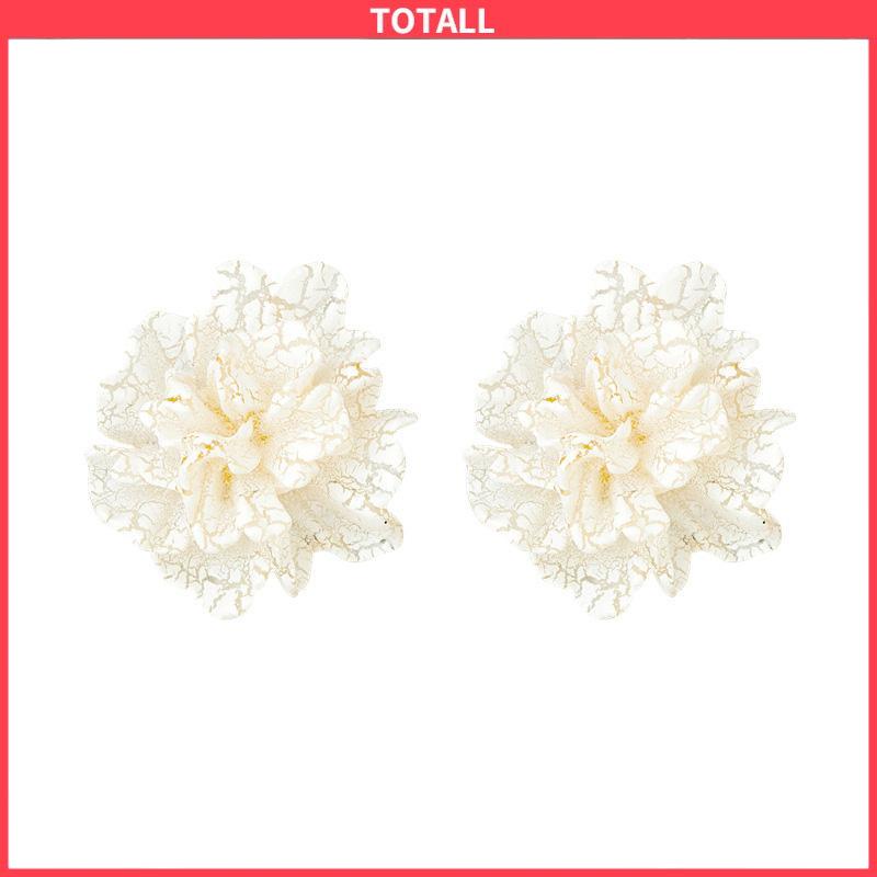 COD Anting Stud 925 Silver Needle Bentuk Bunga Camellia Fahion Korea Gaya Untuk Wanita-Totall